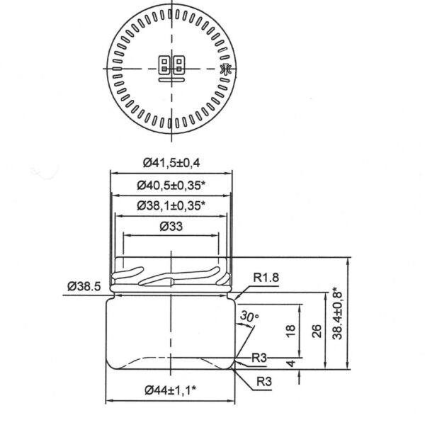 JAR 0.030L MINIATURE TO43