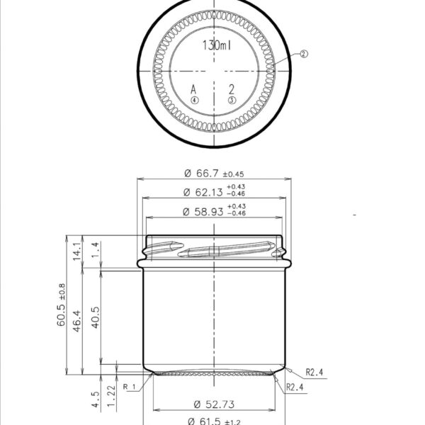 JAR 0.130L RING TO63