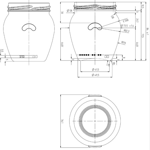 JAR 0.212L ORCIO TO63