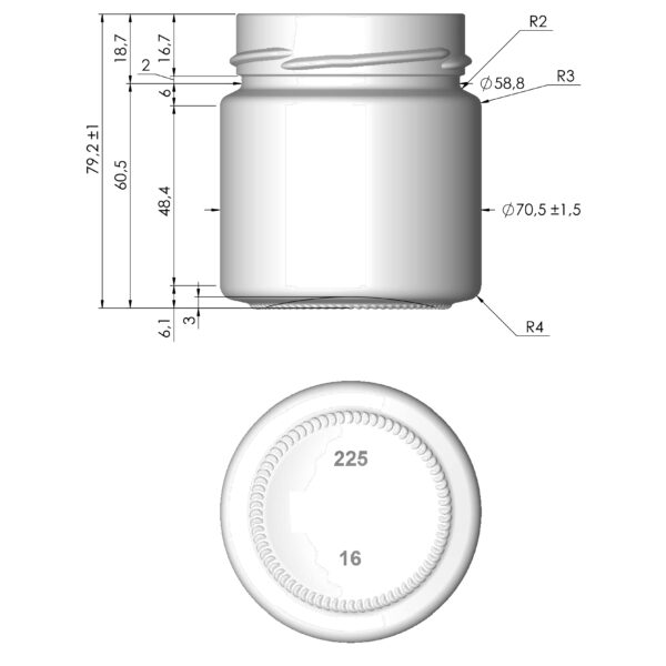 JAR 0.225 TEVO DTO66