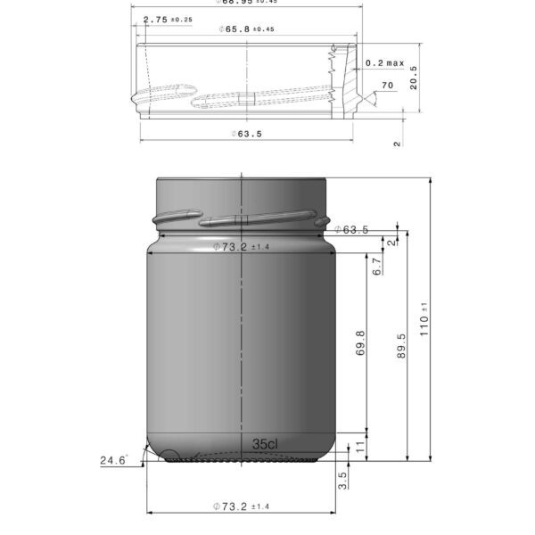 JAR 0.314L ERGO TYPE DDO70