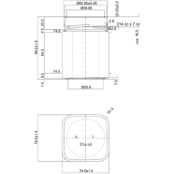 JAR 0.314L TAO DTO70
