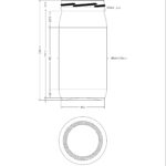 JAR 0.370L WINE LEAF TO63