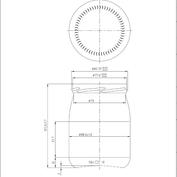 JAR 0.580L ORTO TO82
