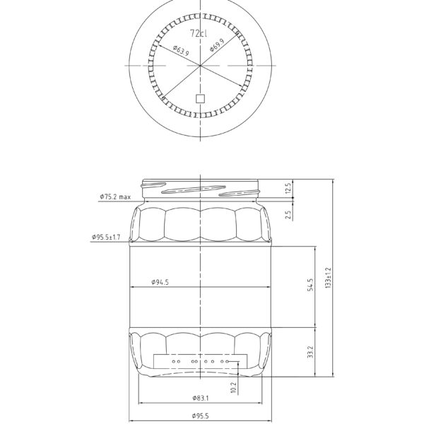 JAR 0.720L BARREL TO82