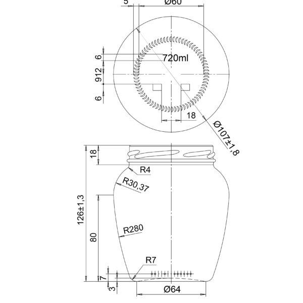 JAR 0.720L ORCIO TO82