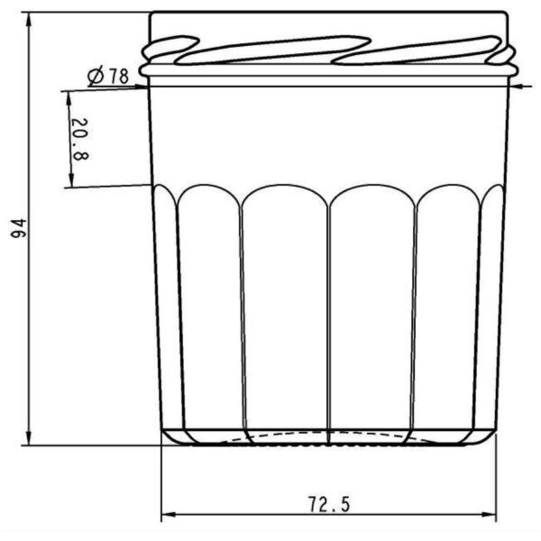 Jar 0.324L MENAGE LIGHT
