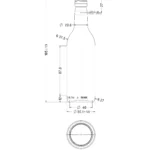 BOTTLE 0.1875L BORDEAUX AVIATION GREEN PP22