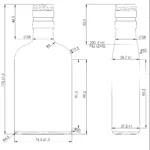 BOTTLE 0.200L FLASK FLINT GF305D