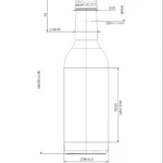 BOTTLE 0.250L BORDEAUX FLINT MCA28