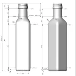 BOTTLE 0.250L MARASCA AB FLINT _ GREEN PP31.5
