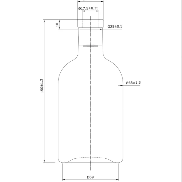 BOTTLE 0.250L MASTER FLINT
