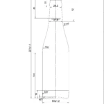 BOTTLE 0.330L APO AMBER _ GREEN CROWN