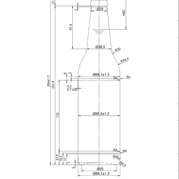 BOTTLE 0.500L ALE AMBER _ GREEN CROWN