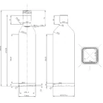 BOTTLE 0.500L MARASCA GEM FLINT _ GREEN PP31.5