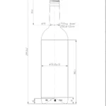 BOTTLE 0.750L BORDEAUX FLINT MCA28