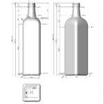 BOTTLE 1.000L MARASCA AB FLINT _ GREEN PP31.5